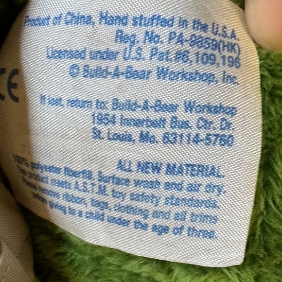 Build-A-Bear Trekkin Turtle with removable shell in Fishing Outfit with fish - Picture 4 of 7